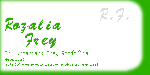 rozalia frey business card